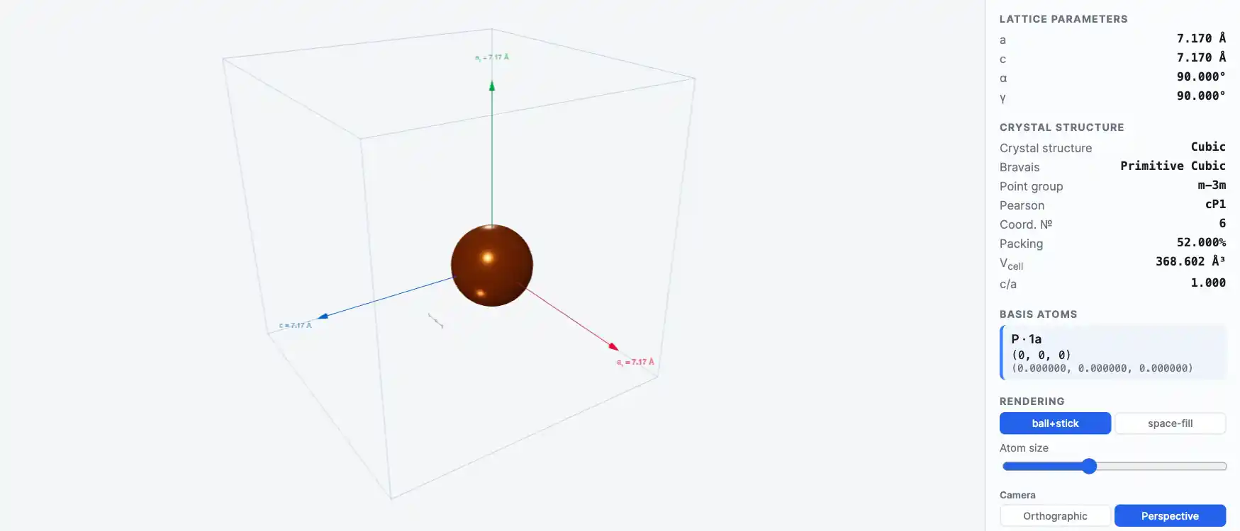 Phosphorus — Crystal Structure Visualizer Preview