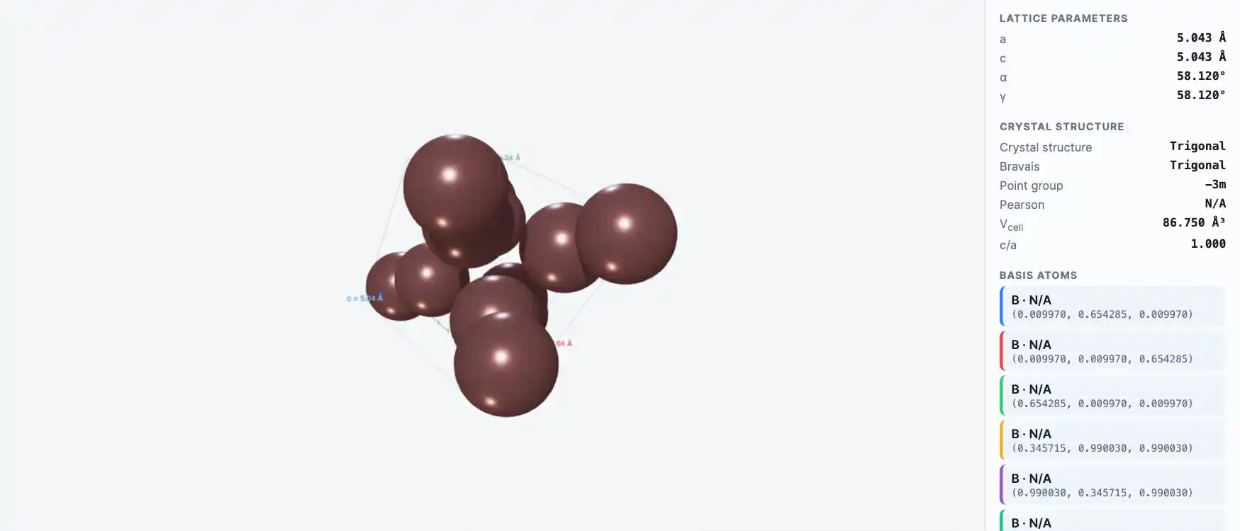 Boron — Crystal Structure Visualizer Preview