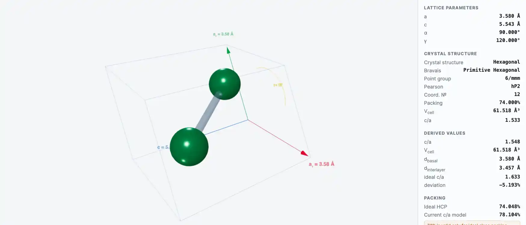 Holmium — Crystal Structure Visualizer Preview